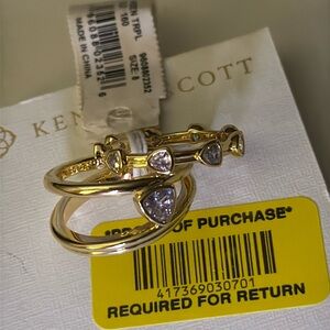 Kendra Scott Arden Rings size 8